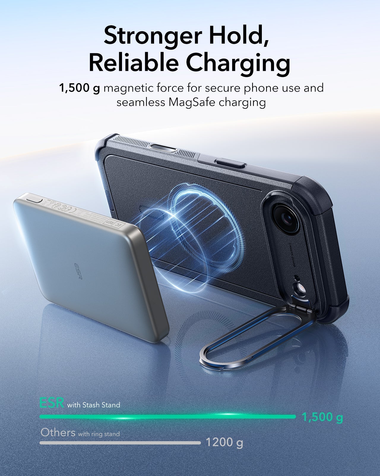 iPhone Air Cyber Tough Magnetic Case (Camera Control, Stash Stand)