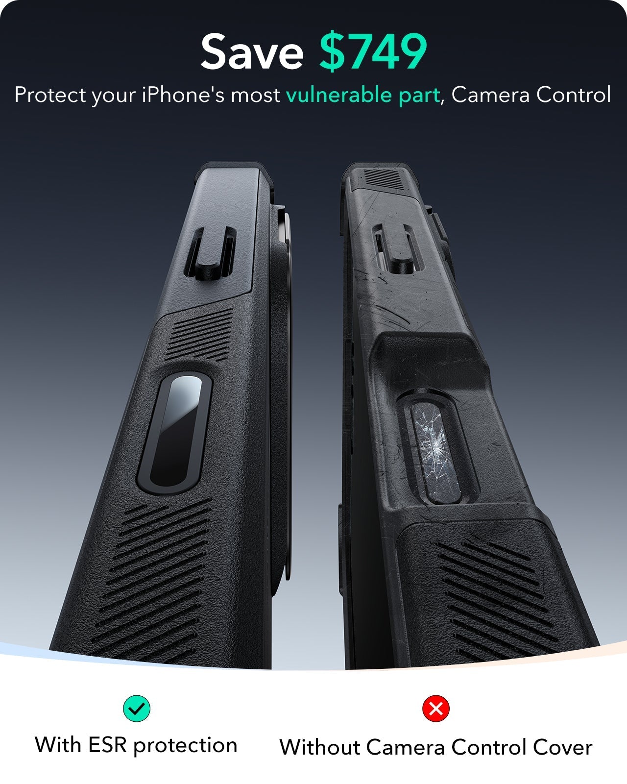 iPhone 16 Cyber Tough Magnetic Case (Camera Control, Stash Stand)